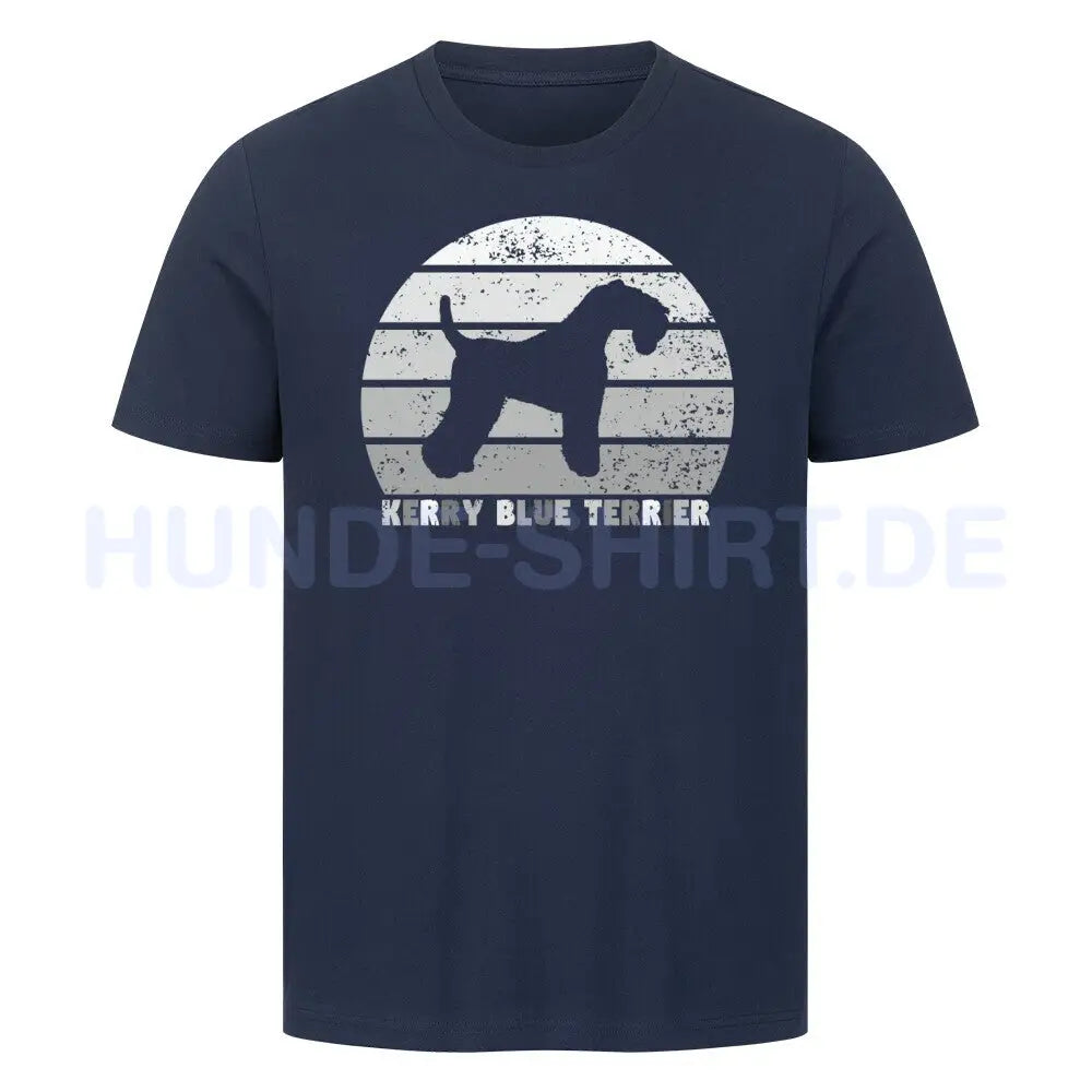 Premium T-Shirt "Kerry Blue Terrier" French Navy – hunde-shirt.de