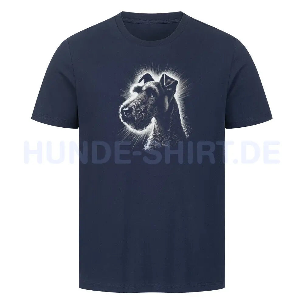 Premium T-Shirt "Kerry Blue Terrier - Shine" French Navy – hunde-shirt.de