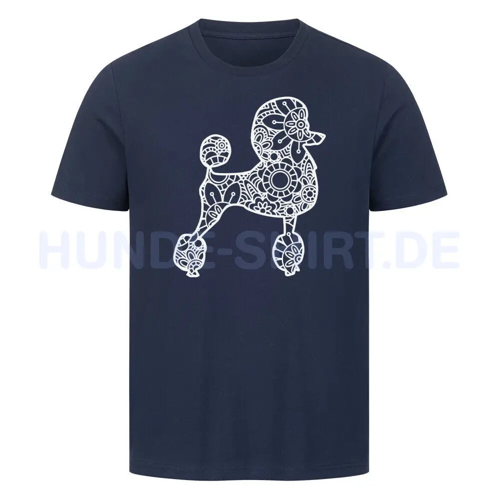 Premium T-Shirt "Königspudel pur" French Navy – hunde-shirt.de