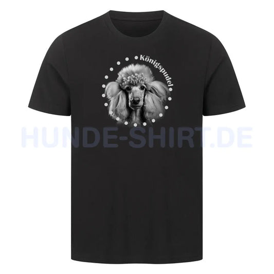 Premium T-Shirt "Königspudel R" Schwarz – hunde-shirt.de