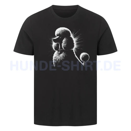 Premium T-Shirt "Königspudel Shine" Schwarz – hunde-shirt.de