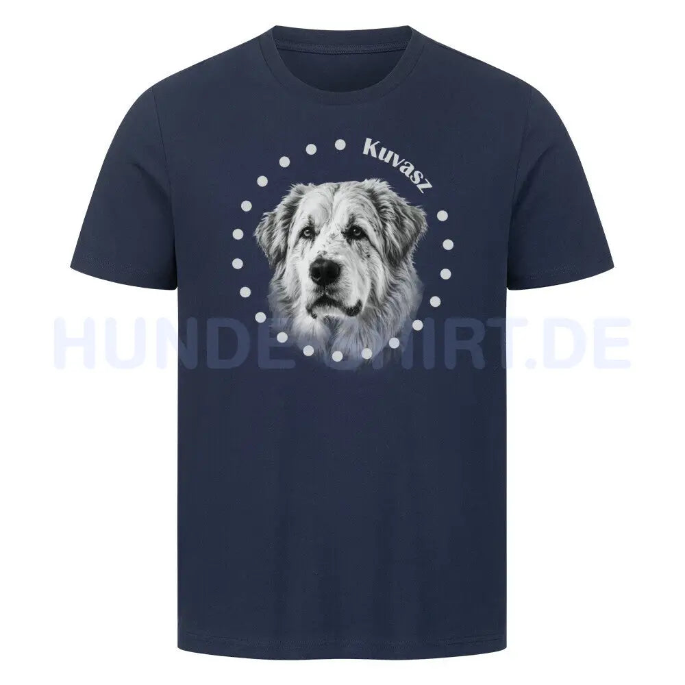 Premium T-Shirt "Kuvasz R" French Navy – hunde-shirt.de