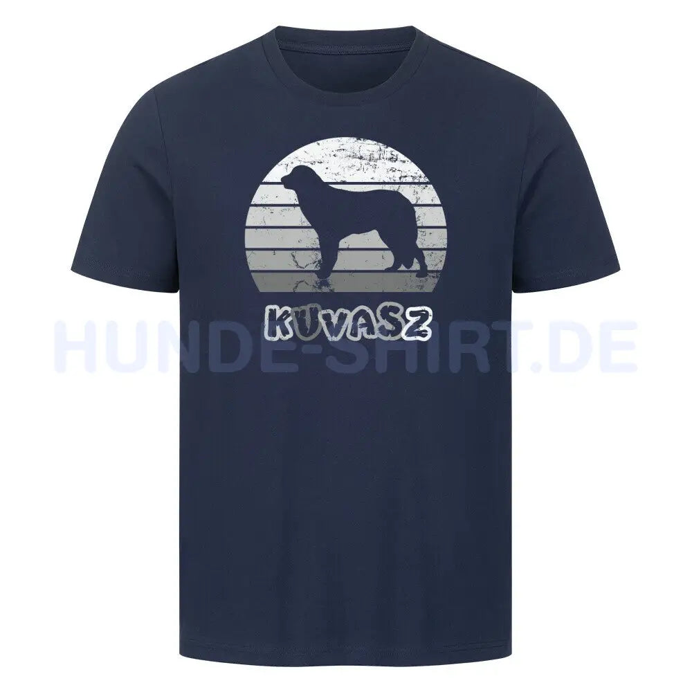 Premium T-Shirt "Kuvasz" French Navy – hunde-shirt.de