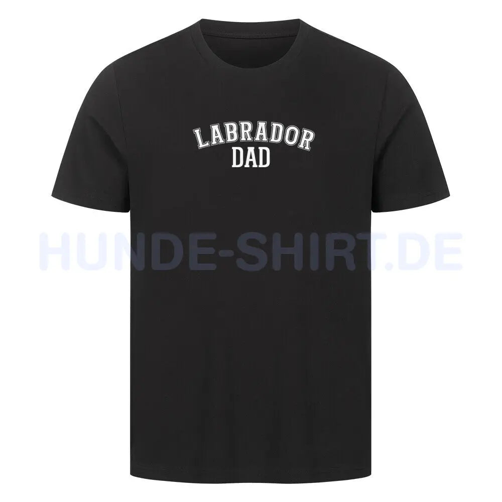 Premium T-Shirt "Labrador - DAD" Schwarz – hunde-shirt.de