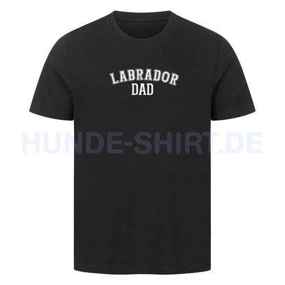 Premium T-Shirt "Labrador - DAD" Schwarz – hunde-shirt.de