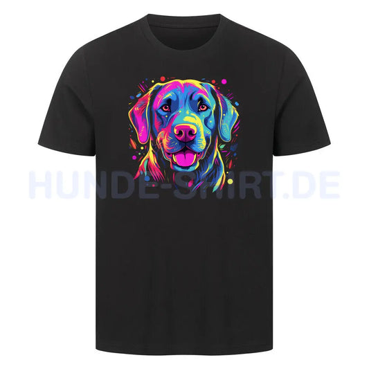 Premium T-Shirt "Labrador Paint" Schwarz – hunde-shirt.de