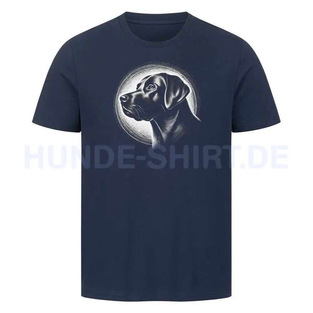 Premium T-Shirt "Labrador Shine" French Navy – hunde-shirt.de