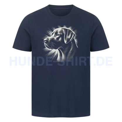 Premium T-Shirt "Labrador - Shine" French Navy – hunde-shirt.de