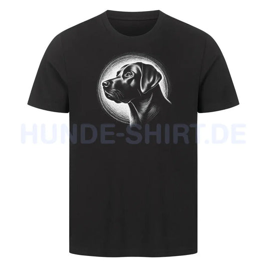 Premium T-Shirt "Labrador Shine" Schwarz – hunde-shirt.de