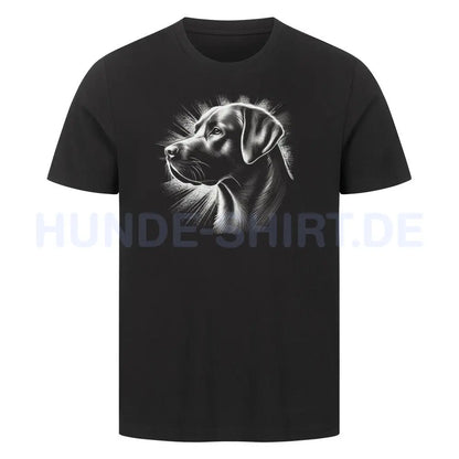 Premium T-Shirt "Labrador - Shine" Schwarz – hunde-shirt.de