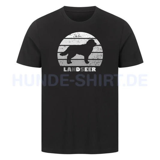 Premium T-Shirt "Landseer S" Schwarz – hunde-shirt.de