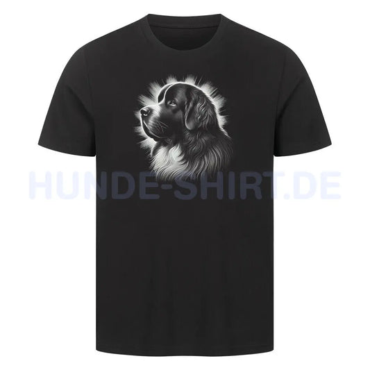 Premium T-Shirt "Landseer - Shine" Schwarz – hunde-shirt.de