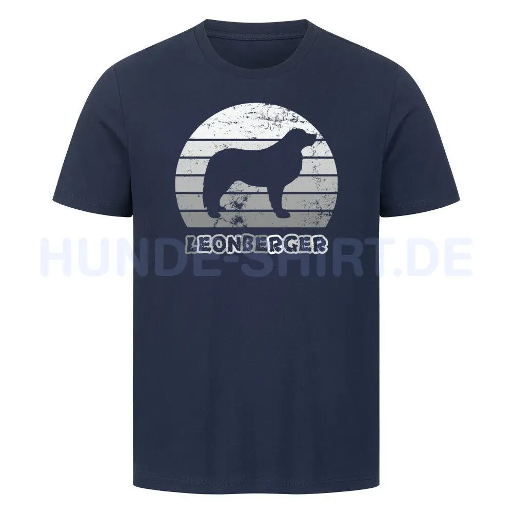 Premium T-Shirt "Leonberger S" French Navy – hunde-shirt.de