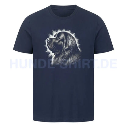 Premium T-Shirt "Leonberger Shine" French Navy – hunde-shirt.de