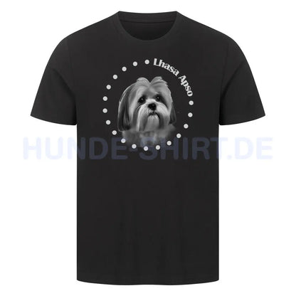 Premium T-Shirt "Lhasa Apso R" Schwarz – hunde-shirt.de