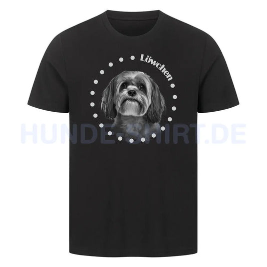 Premium T-Shirt "Löwchen R" Schwarz – hunde-shirt.de