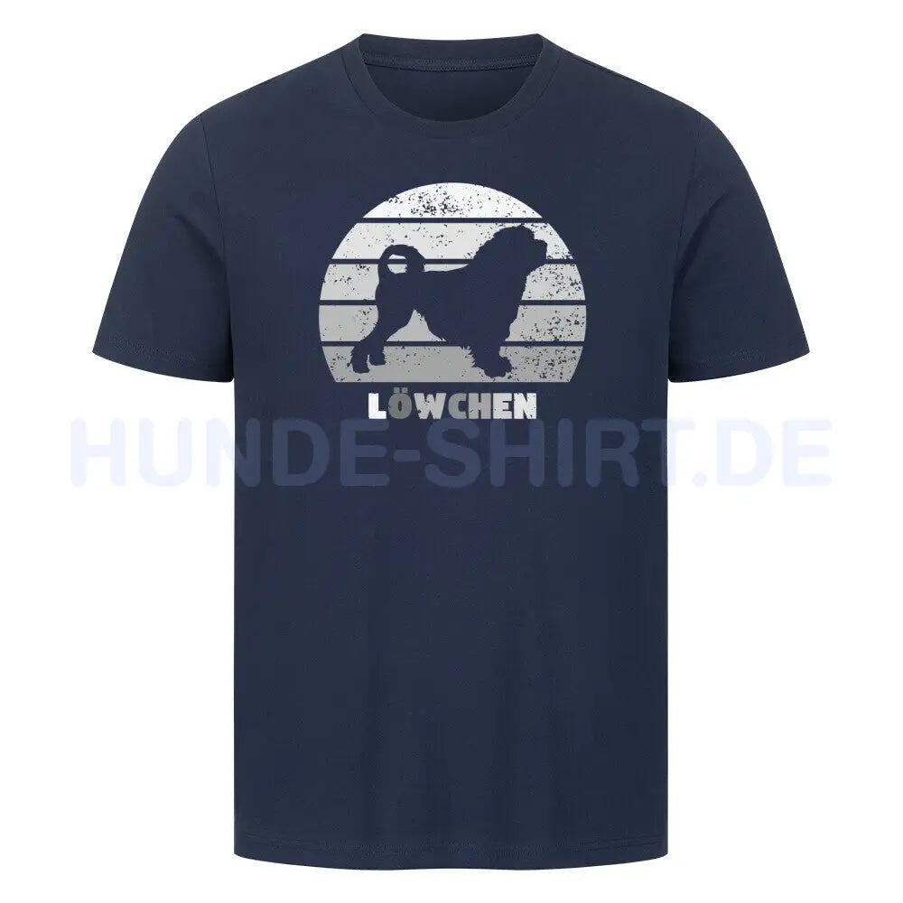 Premium T-Shirt "Löwchen S" French Navy – hunde-shirt.de