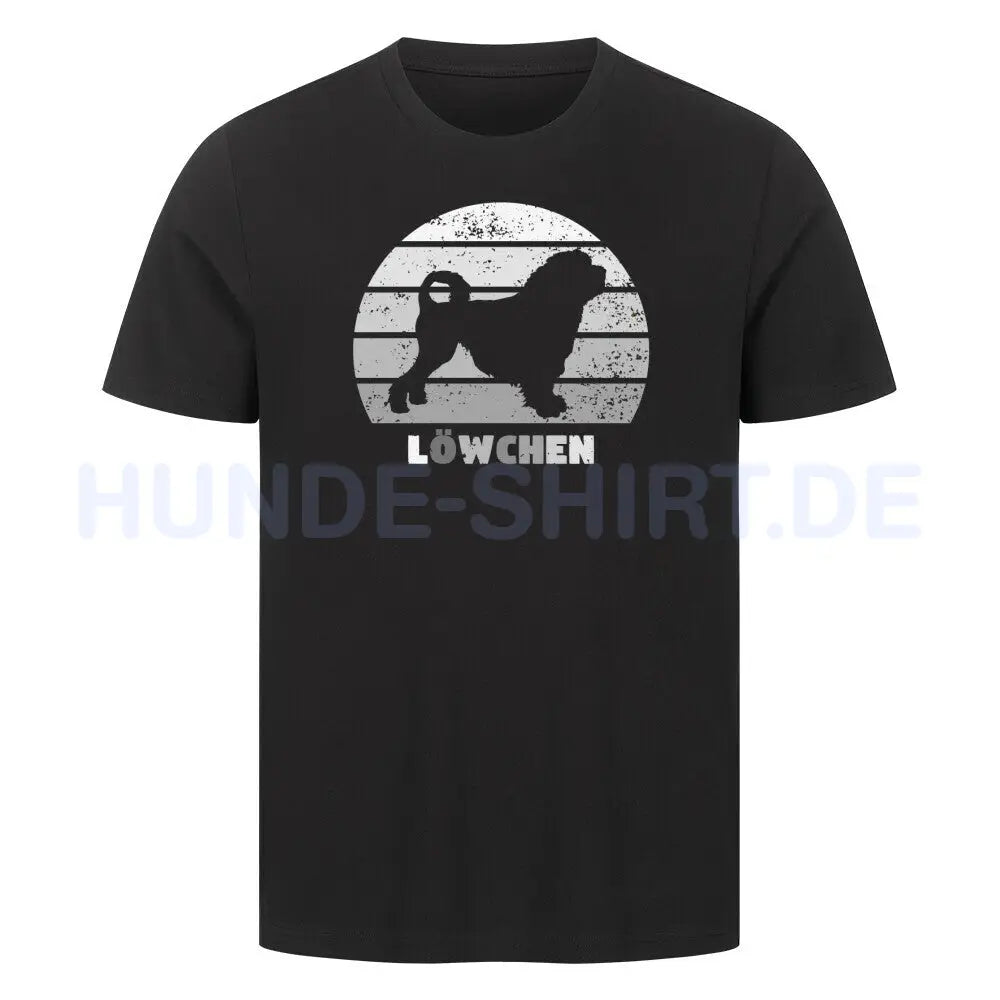 Premium T-Shirt "Löwchen S" Schwarz – hunde-shirt.de