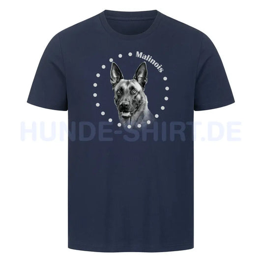 Premium T-Shirt "Malinois R" French Navy – hunde-shirt.de