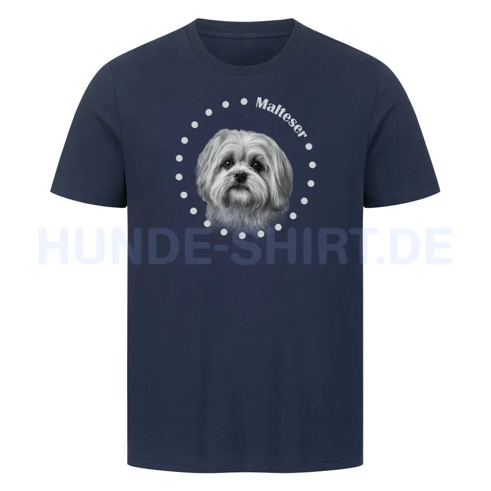 Premium T-Shirt "Malteser R" French Navy – hunde-shirt.de