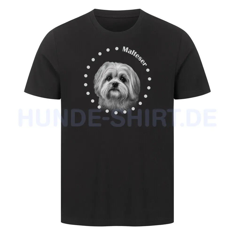 Premium T-Shirt "Malteser R" Schwarz – hunde-shirt.de