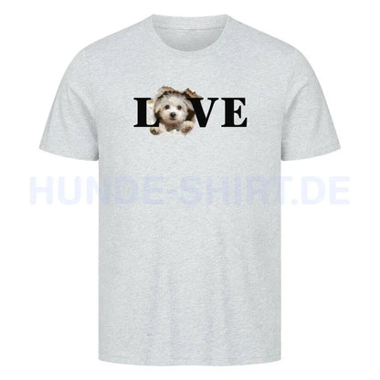 Premium T-Shirt "Maltipoo - LOVE" Heather Grey – hunde-shirt.de