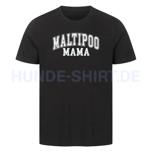 Premium T-Shirt "Maltipoo - Mama" Schwarz – hunde-shirt.de