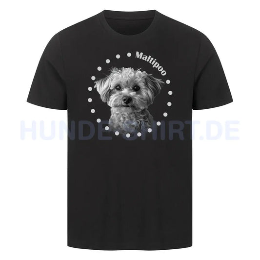 Premium T-Shirt "Maltipoo R" Schwarz – hunde-shirt.de