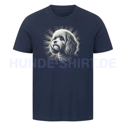 Premium T-Shirt "Maltipoo - Shine" French Navy – hunde-shirt.de