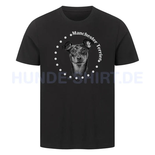 Premium T-Shirt "Manchester Terrier R" Schwarz – hunde-shirt.de