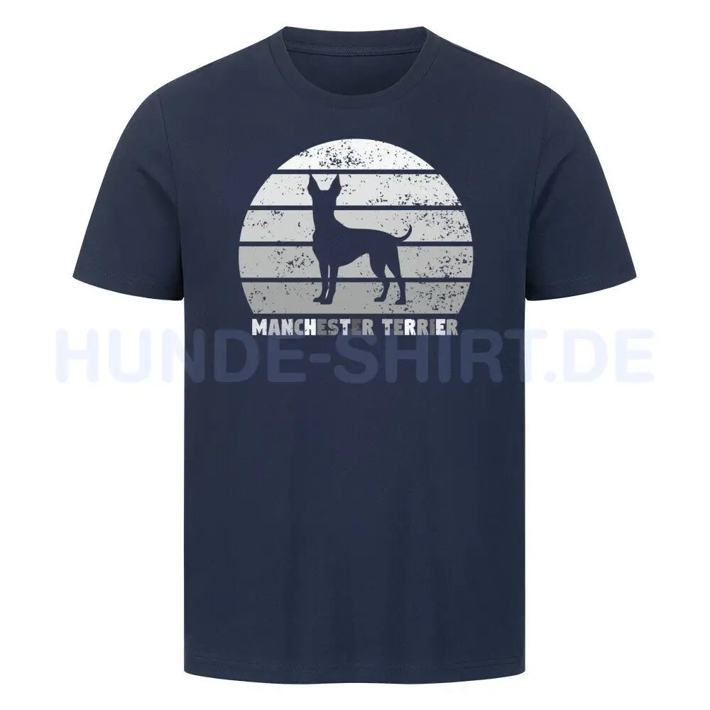 Premium T-Shirt "Manchester Terrier" French Navy – hunde-shirt.de