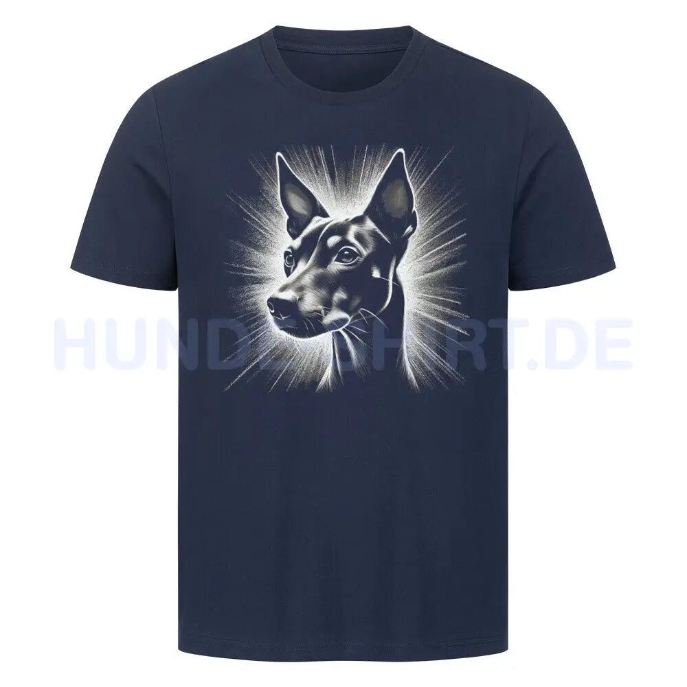 Premium T-Shirt "Manchester Terrier - Shine" French Navy – hunde-shirt.de