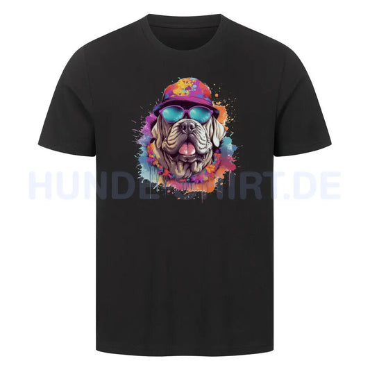 Premium T-Shirt "Mastino - Summer" Schwarz – hunde-shirt.de