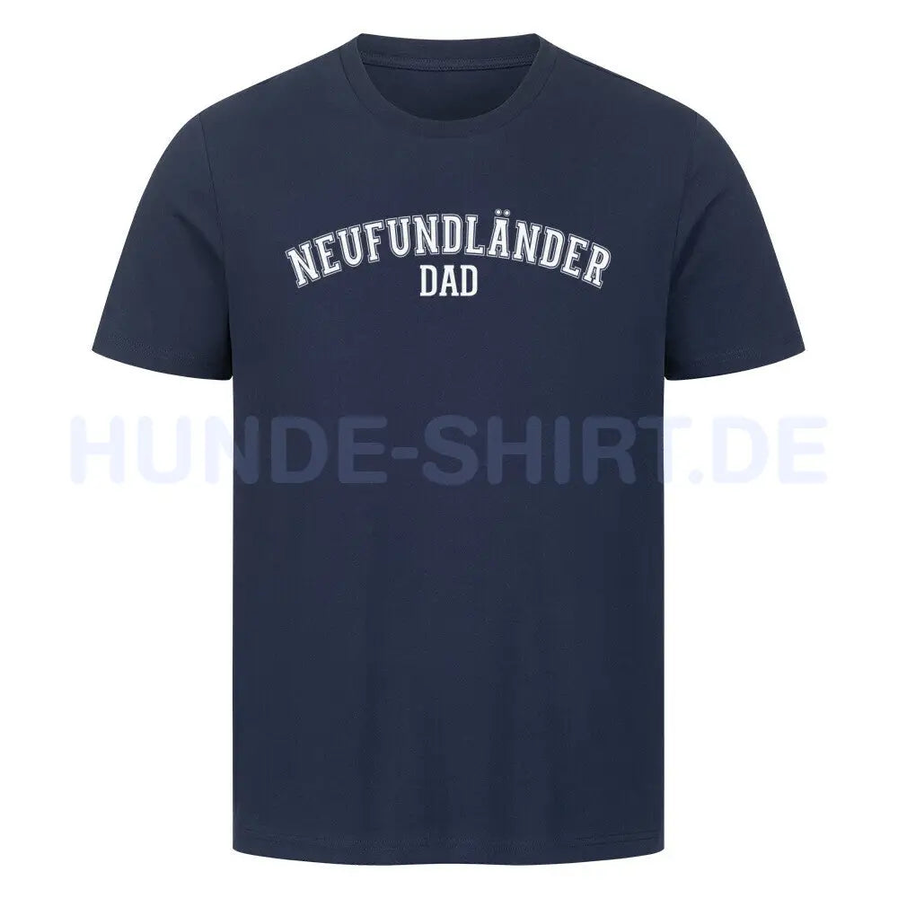 Premium T-Shirt "Neufundländer - DAD" French Navy – hunde-shirt.de