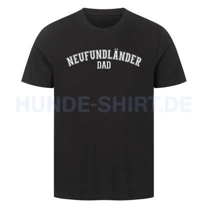 Premium T-Shirt "Neufundländer - DAD" Schwarz – hunde-shirt.de