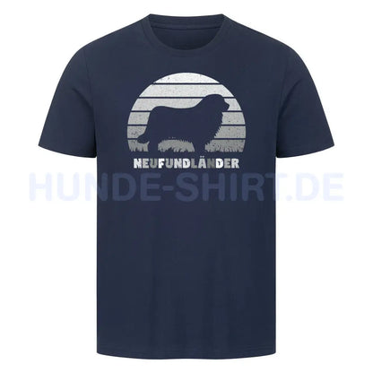 Premium T-Shirt "Neufundländer S" French Navy – hunde-shirt.de