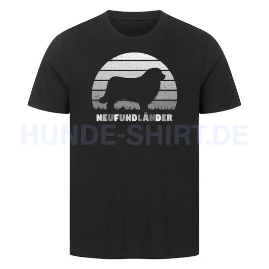 Premium T-Shirt "Neufundländer S" Schwarz – hunde-shirt.de