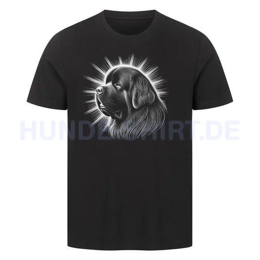 Premium T-Shirt "Neufundländer - Shine" Schwarz – hunde-shirt.de