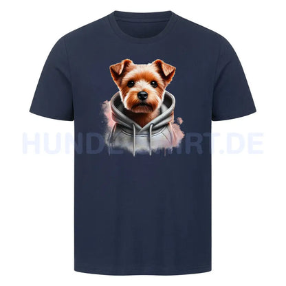 Premium T-Shirt "Norfolk Terrier Hooded-Shirt" French Navy – hunde-shirt.de