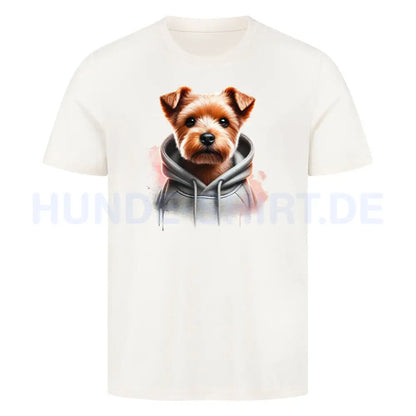 Premium T-Shirt "Norfolk Terrier Hooded-Shirt" Natural Raw – hunde-shirt.de