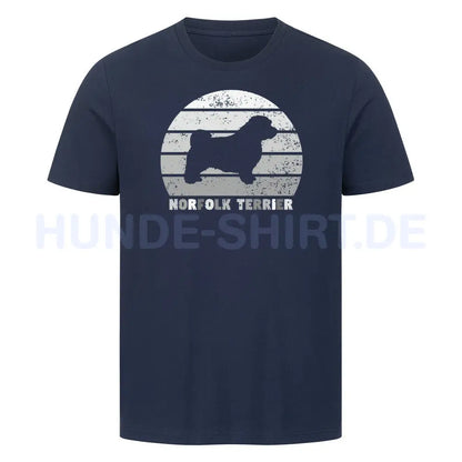 Premium T-Shirt "Norfolk Terrier" French Navy – hunde-shirt.de