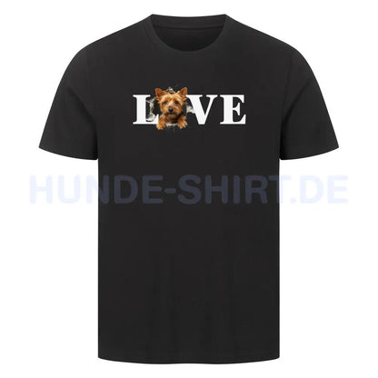 Premium T-Shirt "Norwich Terrier - LOVE" Schwarz – hunde-shirt.de