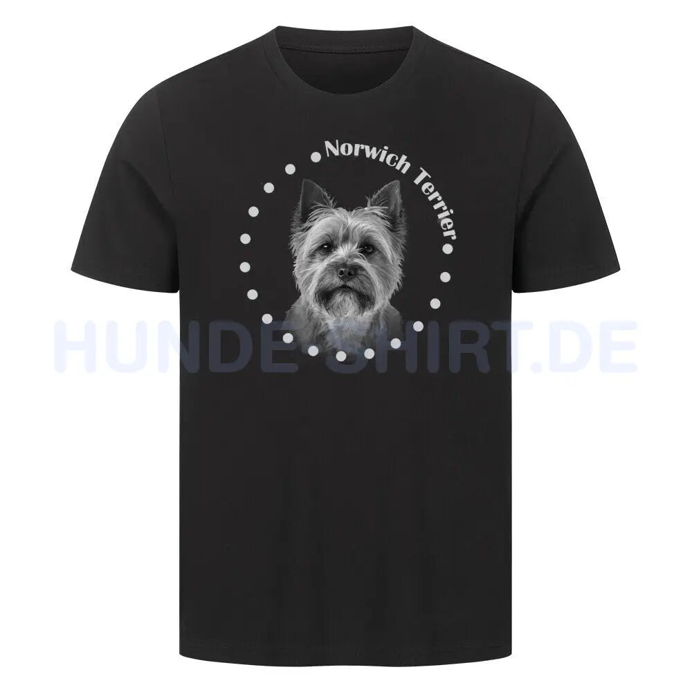 Premium T-Shirt "Norwich Terrier R" Schwarz – hunde-shirt.de