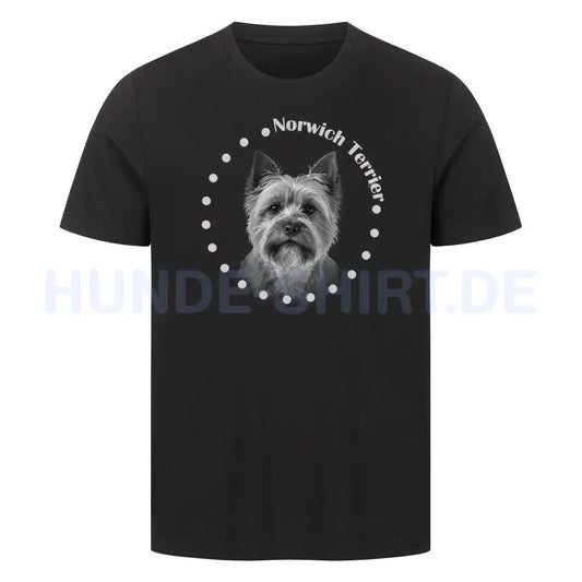 Premium T-Shirt "Norwich Terrier R" Schwarz – hunde-shirt.de