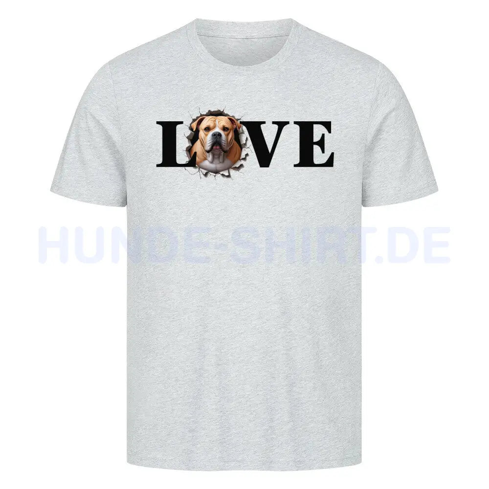 Premium T-Shirt "OEB hell LOVE" Heather Grey – hunde-shirt.de