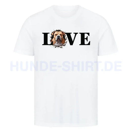 Premium T-Shirt "OEB hell LOVE" Weiß – hunde-shirt.de