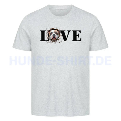 Premium T-Shirt "OEB LOVE" Heather Grey – hunde-shirt.de