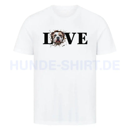 Premium T-Shirt "OEB LOVE" Weiß – hunde-shirt.de