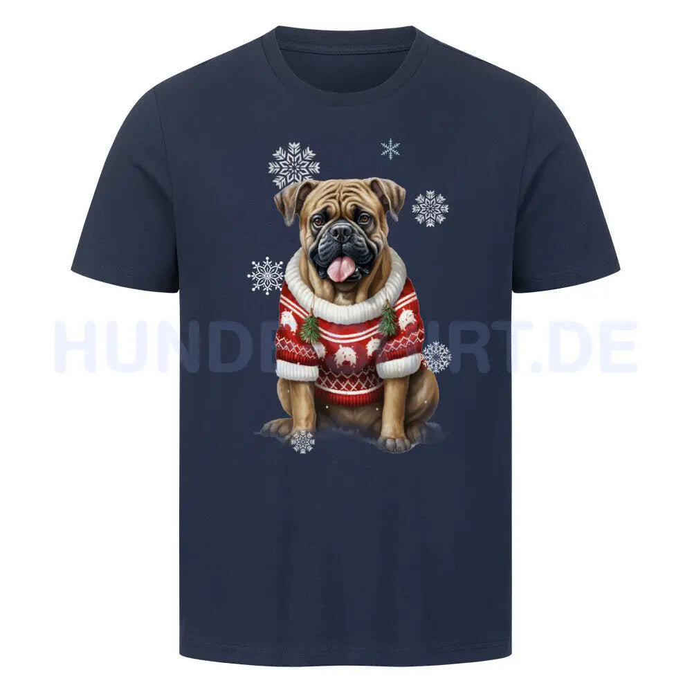 Premium T-Shirt "OEB Winter" French Navy – hunde-shirt.de