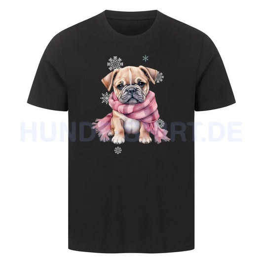 Premium T-Shirt "OEB Wintermädchen" Schwarz – hunde-shirt.de